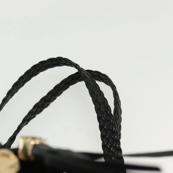 GUCCI Marrakech Tote Bag Leather Black Gold 257029 Auth 137913 - Picture 9 of 16